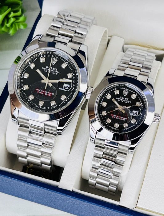 Elegant ROLEX Pair Watch: Luxury design, perfect for couples.