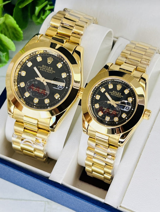 Elegant ROLEX Pair Watch: Luxury Design for Couples